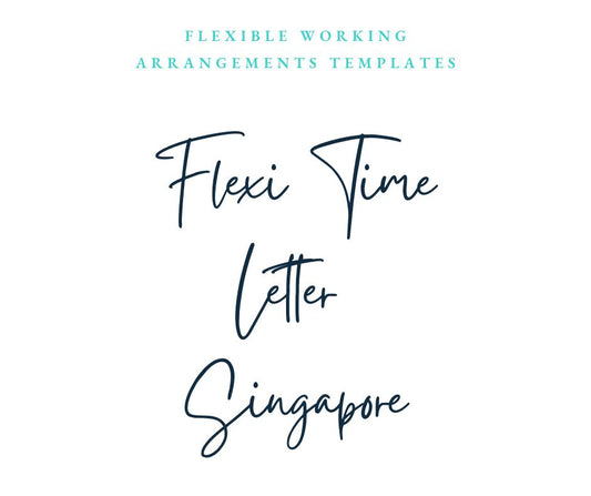 Request For Flexi-time Approval Letter (Change in Work Hours)