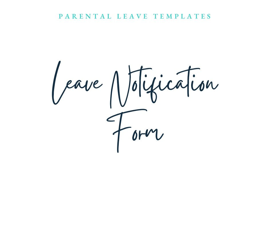 Parental Leave Notification Form Template