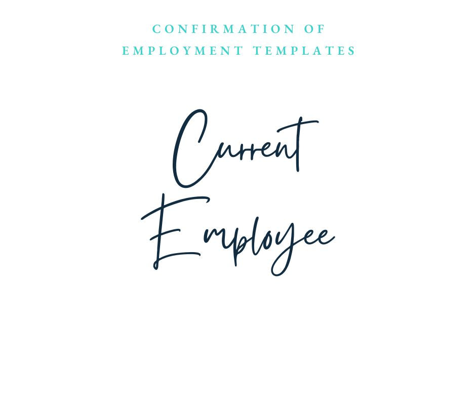 Employment Confirmation Letter Template