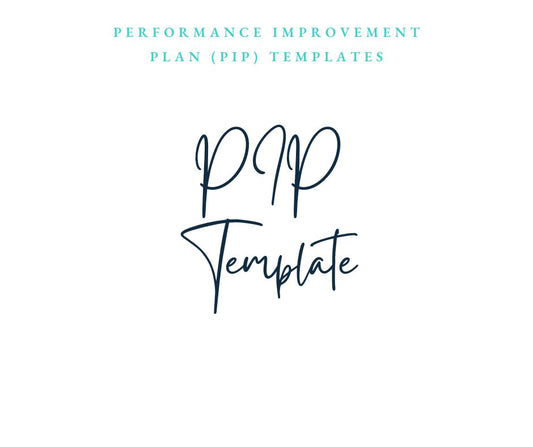 Performance Improvement Plan Template