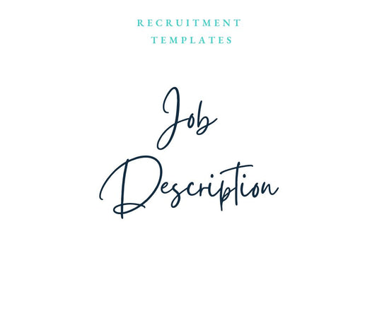 Job Description Template