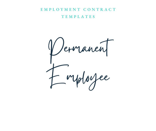 Permanent Contract Template (Full Time & Part Time)