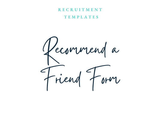 Recommend a Friend Form