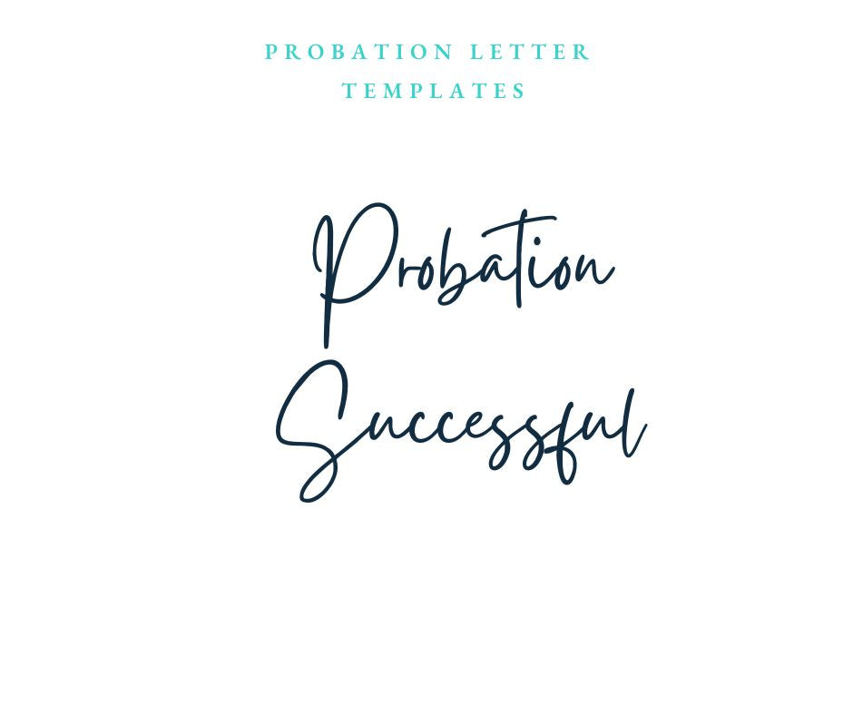 Probation Successful Letter