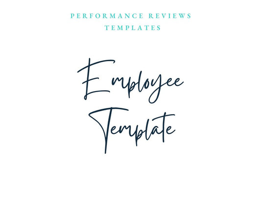 Employee Performance Review Template