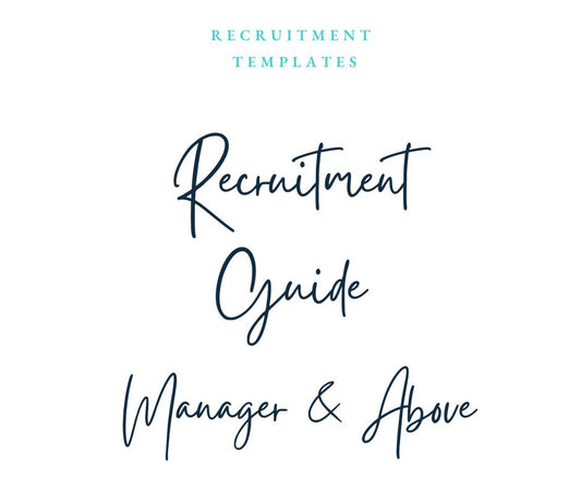 Manager & Above Recruitment Guide