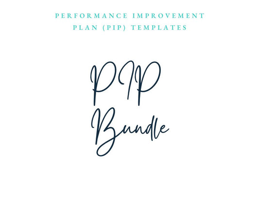 Performance Improvement Plan (PIP) Bundle