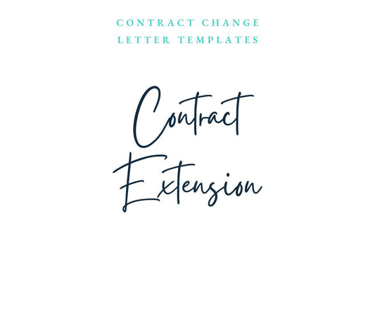 Contract Extension Template