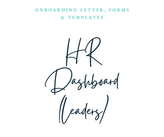 HR Dashboard for Leaders