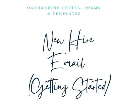 New Hire Email Templates