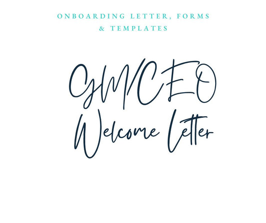 CEO GM Welcome Letter Template